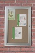 Image result for Outdoor Enclosed Bulletin Board