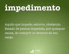Image result for impedimento