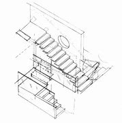 Image result for Floating Stairs Drawing
