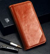 Image result for Genuine Leather iPhone Wallet Case