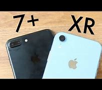 Image result for iPhone XR vs 7 Plus Size