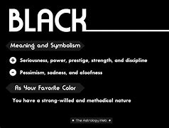 Image result for Black/Color Meaning