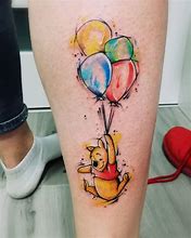 Image result for Winnie the Pooh Watercolor Tattoo