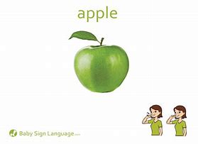 Image result for Baby Sign Language Apple
