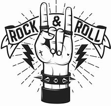 Image result for Punk Rock Black and White Clip Art