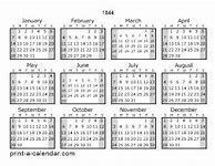 Image result for 1844 Calendar