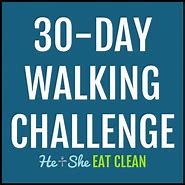 Image result for 30-Day Walking Challenge Log