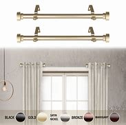 Image result for curtains rod gold