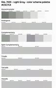 Image result for RAL 7035 Color Chart