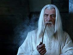 Image result for Saruman Gandalf Smoking