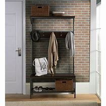 Image result for Coat Rack with Bottom Storage
