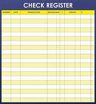 Image result for Printable Check Register Checkbook Size