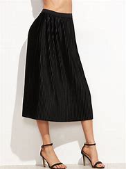 Image result for Black Skirt Elastic Waist