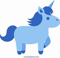 Image result for Unicorn with Blue Hair Clip Art