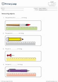 Image result for Measuring Classroom Objects Worksheet