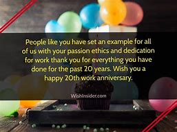 Image result for Congratulations On 20 Years Work Anniversary