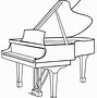 Image result for Small Drawing of Grand Piano