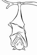 Image result for Sleeping Bat Cartoon Black and White