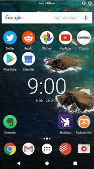 Image result for Android Home Screen Top