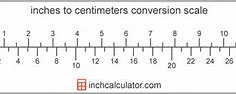 Image result for Inch to Cenitmeter