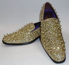 Image result for Gold Shoes Men