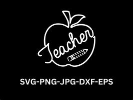 Image result for Teacher Apple SVG