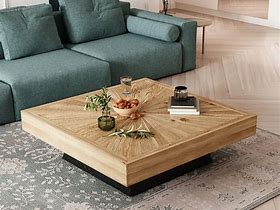 Image result for Black Square Coffee Table