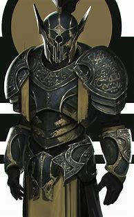 Image result for Black and Gold Knight Armor