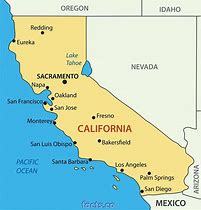 Image result for Simple Map of California