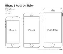 Image result for iPhone 6 and iPhone 6 Plus Size Comparison