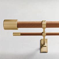 Image result for Brass Curtain Rod Pink Wall