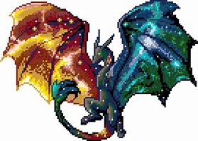 Image result for Dragon Pixel Art 3D