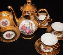 Image result for Gold Tea Pot Set