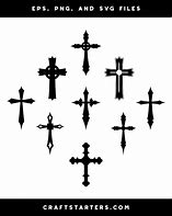 Image result for Gothic Cross Outline