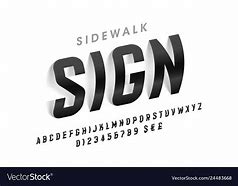 Image result for Sidewalk Sign with Letters