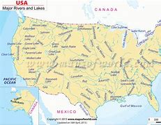 Image result for All United States Map with Rivers