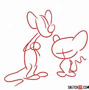 Image result for Pinky and the Brain Outline