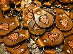 Image result for Leather Keychain