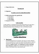 Image result for Lathe Machine Experiment PDF