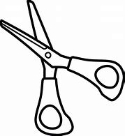 Image result for Outline of a Pair of Scissors