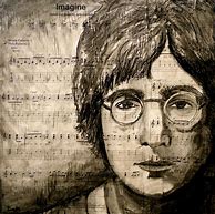 Image result for John Lennon Sketch Imagine