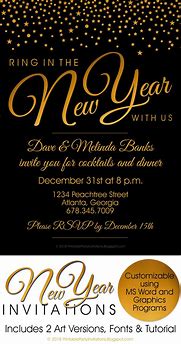 Image result for New Year's Eve Party Invitation