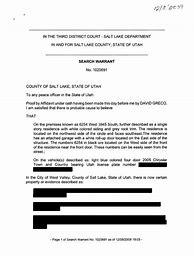Image result for Search Warrant Form