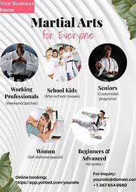 Image result for Martial Arts Club Poster