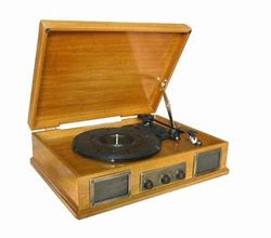 Image result for Wood Record Player