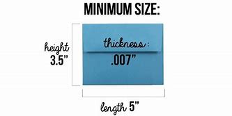 Image result for Size of Small Envelope