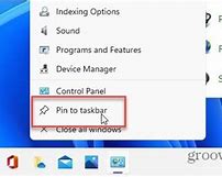 Image result for Windows 11 Power Button On Taskbar