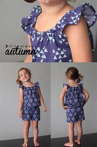 Image result for Girls Romper Sewing Pattern