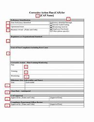 Image result for Corrective Action Form Template Word