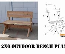 Image result for 2X6 Bench